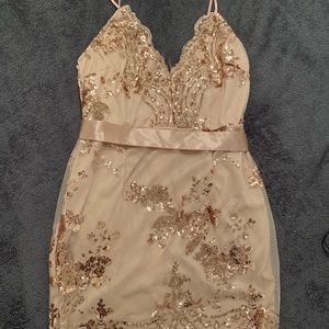Gold sequin dress - never worn